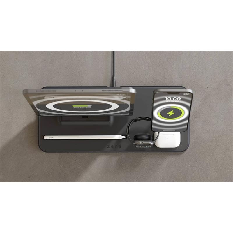 ZENS 4-in-1 iPad + MagSafe wireless charger