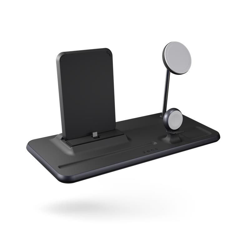 ZENS 4-in-1 iPad + MagSafe wireless charger