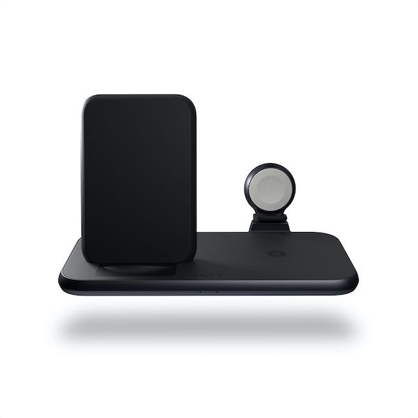 ZENS Aluminium 4 in 1 Stand Wireless Charger with 45W USB PD Black