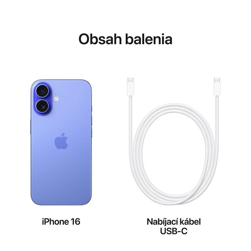 iPhone 16 128 GB ultramarínová *Renovovaný*