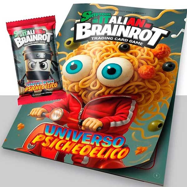 Album na zberateľské karty Skifidol Italian Brainrot Universo Psichedelico + 1 baliček kariet
