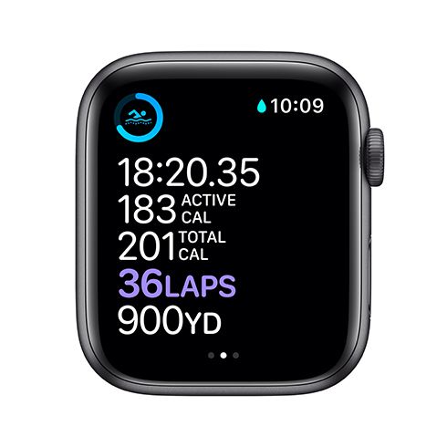 Apple Watch Series 6 GPS 44mm puzdro z kozmicky sivého hliníka *Použitý s DPH - Trieda C*