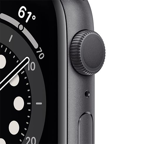 Apple Watch Series 6 GPS 44mm puzdro z kozmicky sivého hliníka *Použitý s DPH - Trieda C*