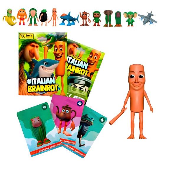 Figúka a 3 karty Skifidol Italian Brainrot Universo Psichedelico