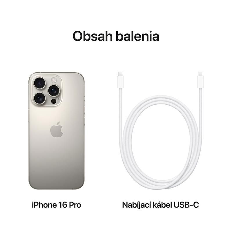 iPhone 16 Pro 512 GB prírodný titán *Nový z výkupu*