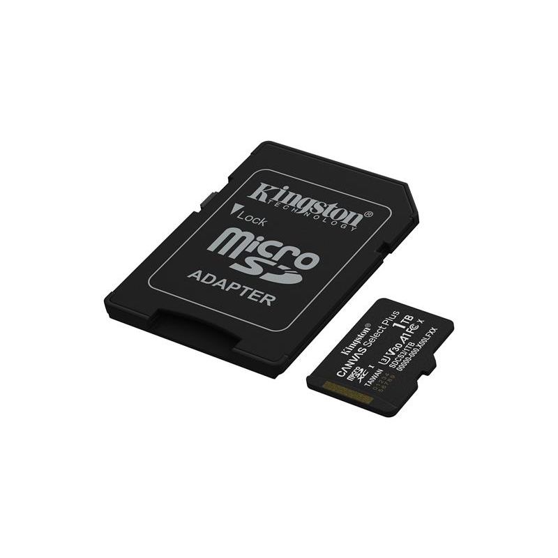 Kingston 1TB microSDXC Canvas Select Plus Gen3 150MB/s A1 Card + adaptér