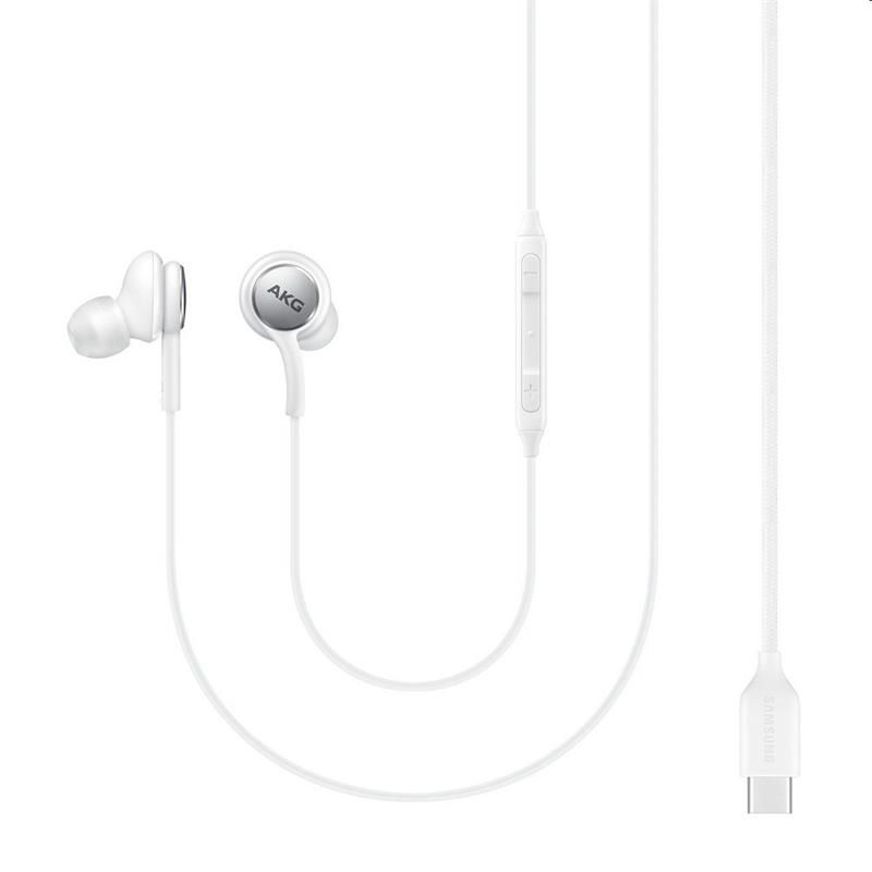 Samsung stereo sluchátka EO-IC100BWE, USB-C, bílá-Rozbalené