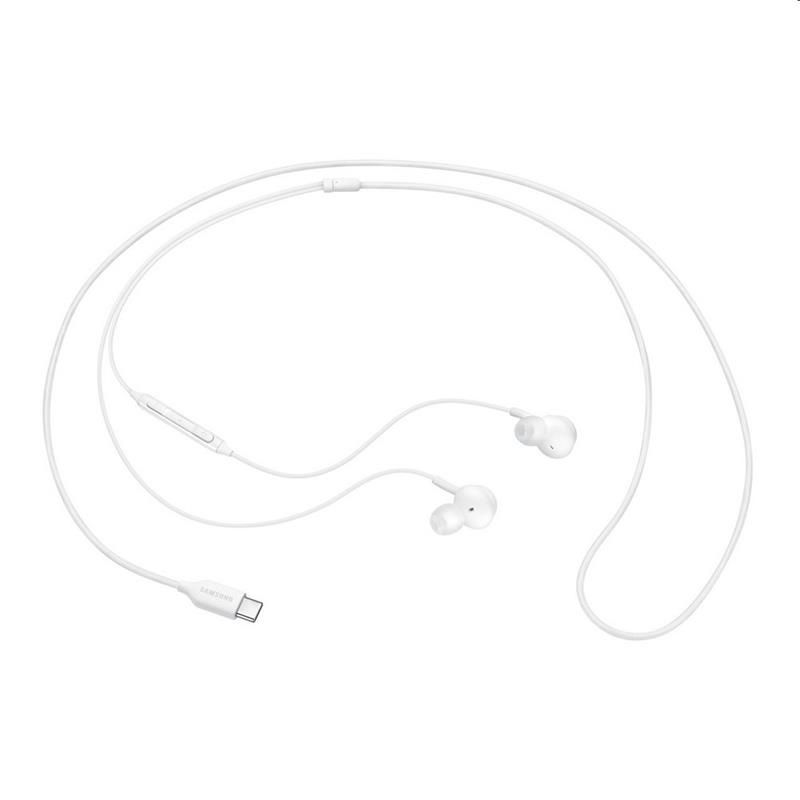 Samsung stereo sluchátka EO-IC100BWE, USB-C, bílá-Rozbalené
