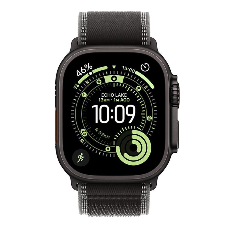 Apple Watch Ultra 3 GPS + Cellular 49mm Black Titanium Case with Black/Charcoal Trail Loop - M/L *Rozbalený*