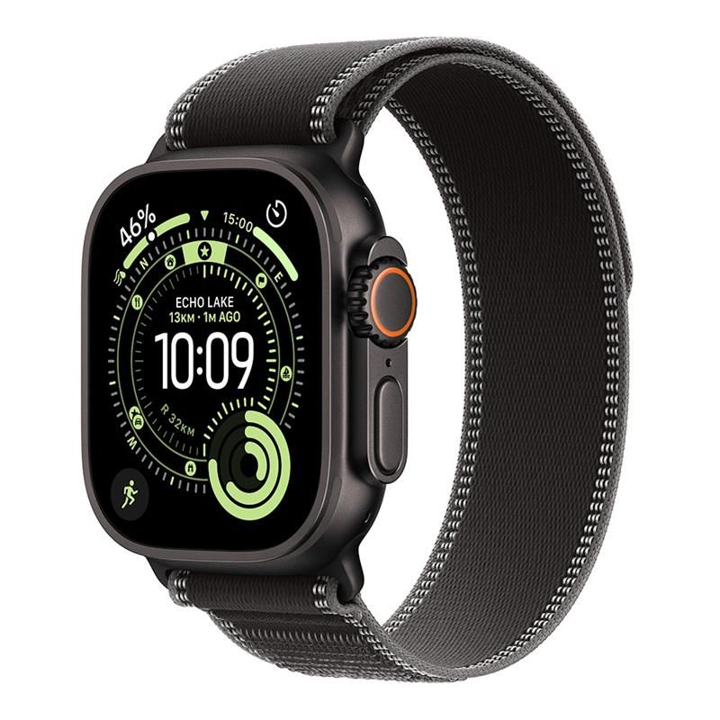 Apple Watch Ultra 3 GPS + Cellular 49mm Black Titanium Case with Black/Charcoal Trail Loop - M/L *Rozbalený*