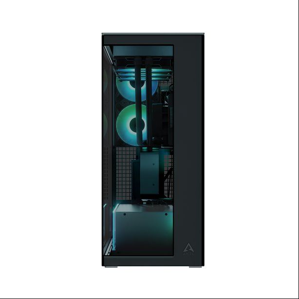 ARCTIC Premium PC Case Xtender VG (Black), Vertical GPU Mounting, E-ATX