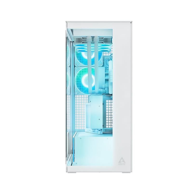 ARCTIC Premium PC Case Xtender VG (White), Vertical GPU Mounting, E-ATX