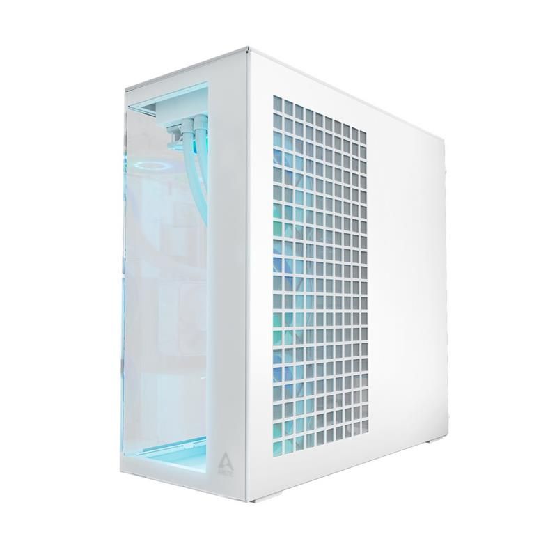 ARCTIC Premium PC Case Xtender VG (White), Vertical GPU Mounting, E-ATX