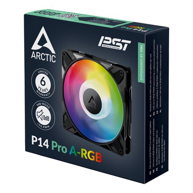 Arctic ventilátor P14 Pro A-RGB black