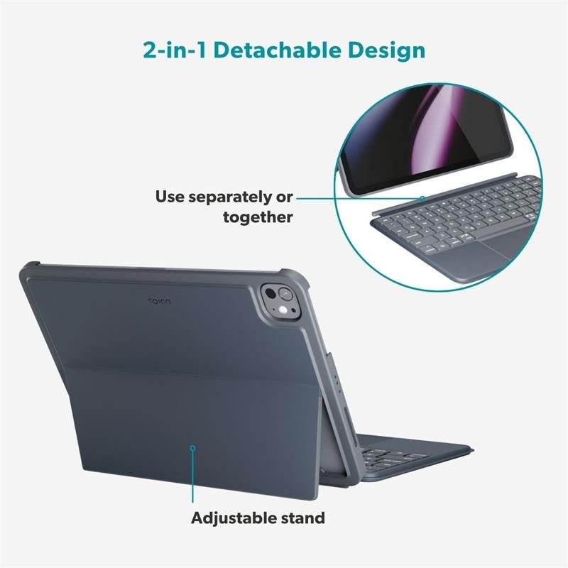 Epico UltraBoard podsvietená klávesnica s puzdrom EK30 pre Apple iPad 10,9" (2022)/11" A16 - SK - šedá