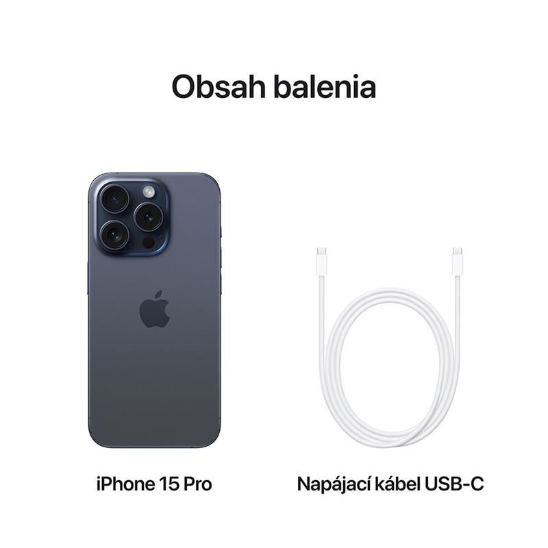 iPhone 15 Pro 128 GB modrý titán *Trieda C*