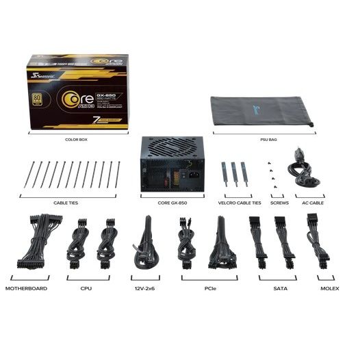 Seasonic CORE GX GOLD 850W V2 ATX 3.1, PCIe 5.1, modular
