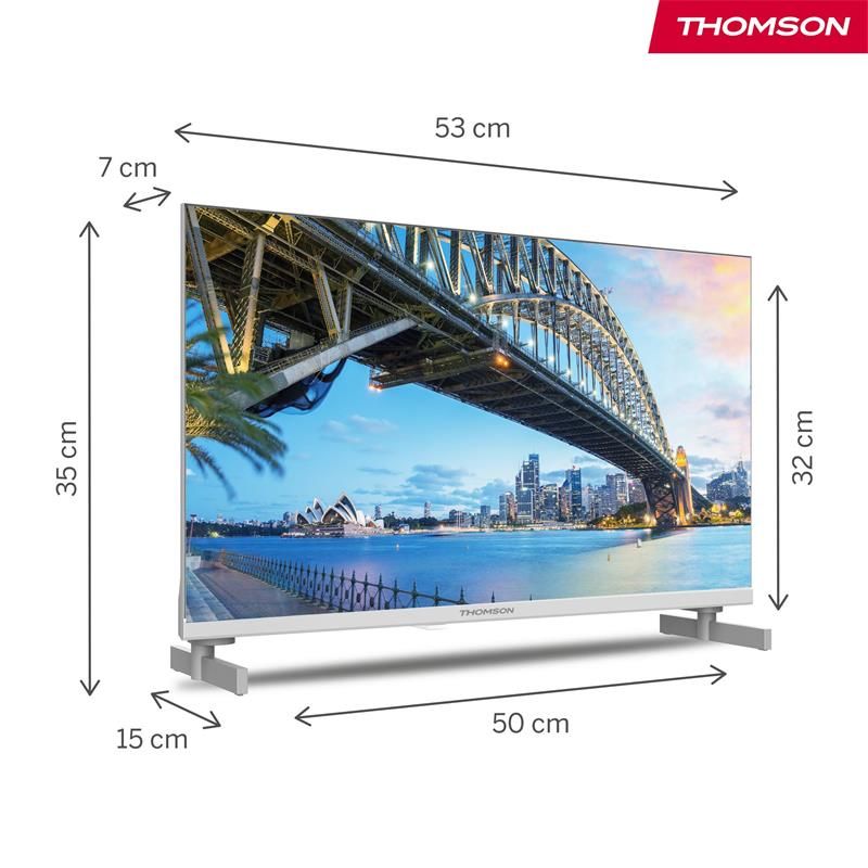 Thomson 24HG2S15CW - Google TV 24" HD, 12V, biely