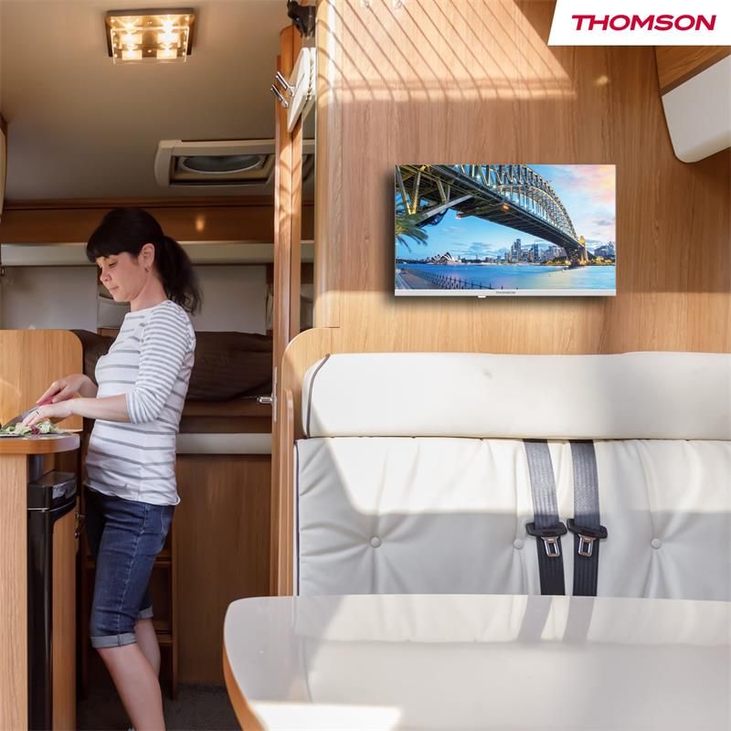 Thomson 24HG2S15CW - Google TV 24" HD, 12V, biely