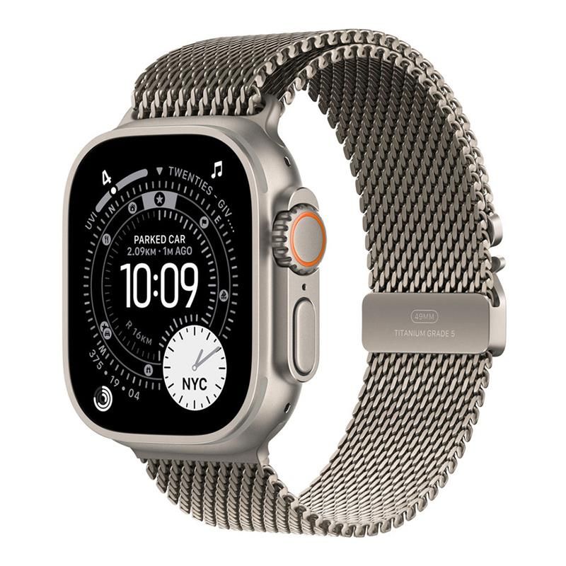 Apple Watch 49mm Natural Titanium Milanese Loop - Large *Rozbalený*