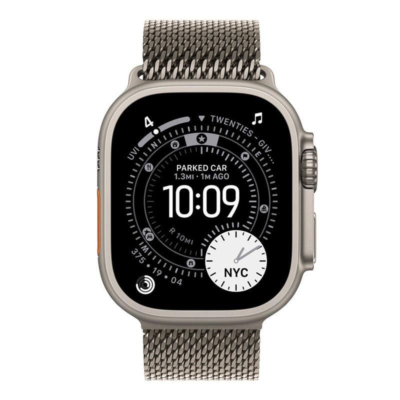 Apple Watch 49mm Natural Titanium Milanese Loop - Large *Rozbalený*
