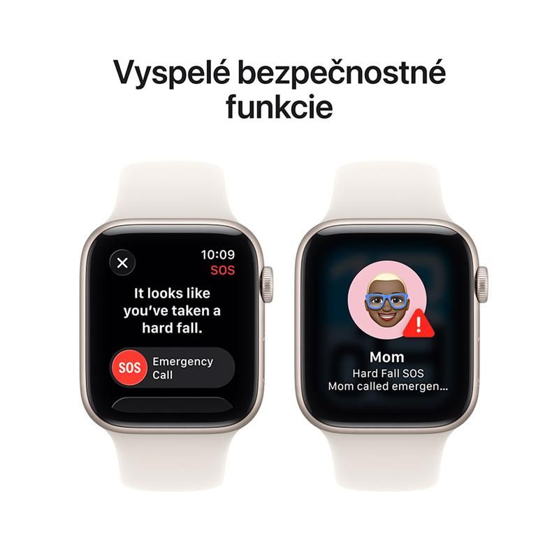 Apple Watch SE 3 GPS + Cellular 40mm Hviezdny biely hliník s hviezdnym bielym športovým remienkom - S/M *Rozbalený*