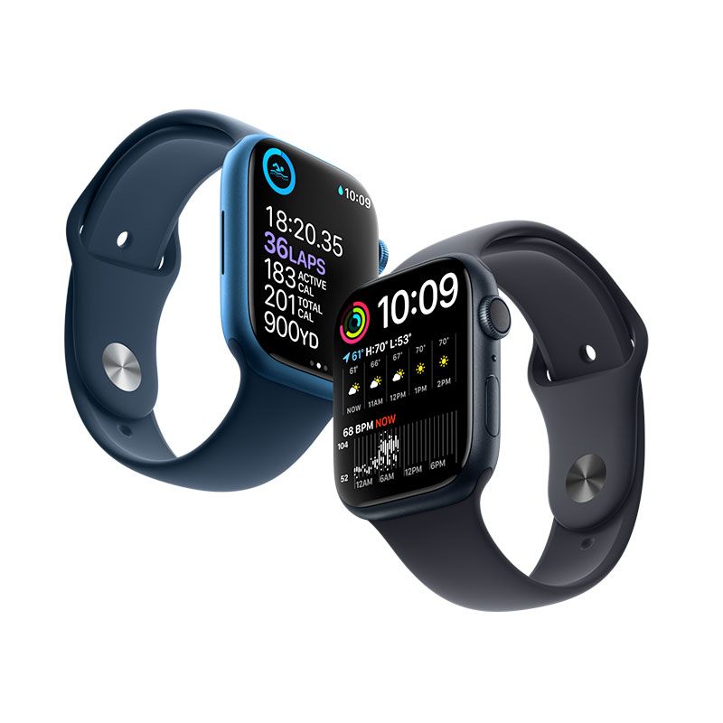 Apple Watch Series 7 GPS 41mm puzdro z temne atramentového hliníka *Trieda C*