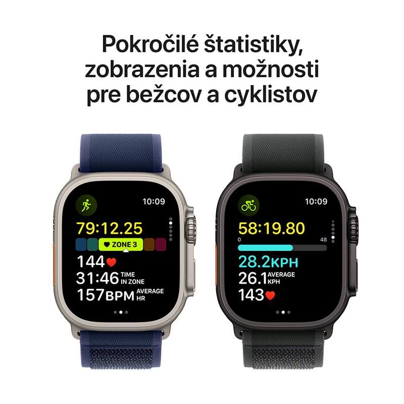 Apple Watch Ultra 2 GPS + Cellular 49mm puzdro z prírodného titánu *Použitý s DPH - Trieda C*