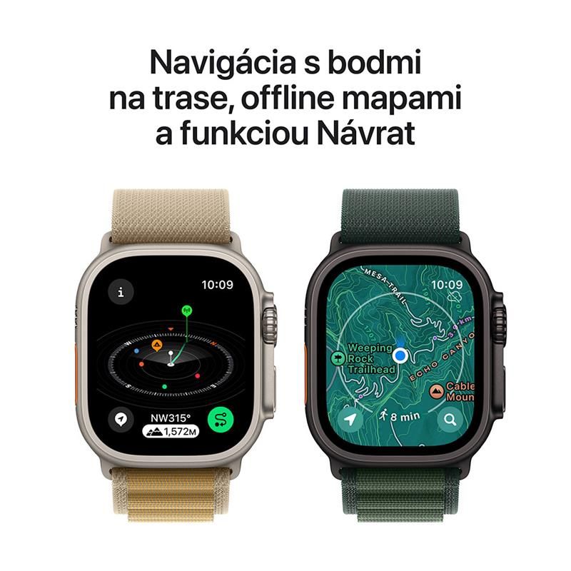 Apple Watch Ultra 2 GPS + Cellular 49mm puzdro z prírodného titánu *Použitý s DPH - Trieda C*