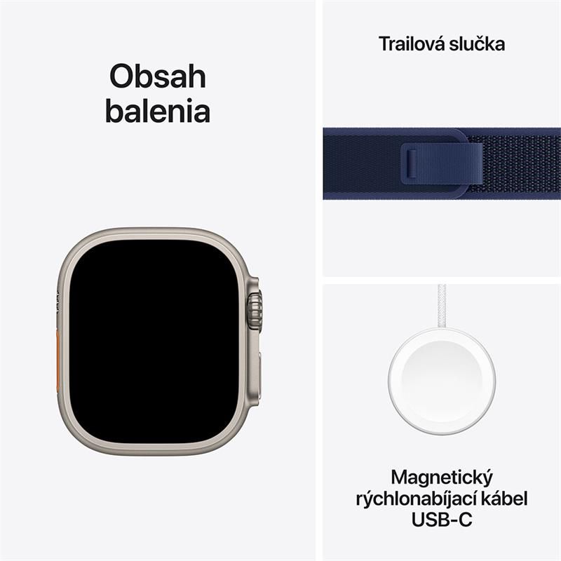 Apple Watch Ultra 2 GPS + Cellular 49mm puzdro z prírodného titánu *Použitý s DPH - Trieda C*