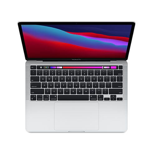 MacBook Pro 13" Apple M1 8C CPU 8C GPU 8 GB 512 GB strieborná SK *Použitý s DPH - Trieda C*