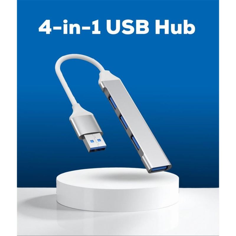 PremiumCord Hub USB3.2 A na USB3.2 A + 3x USB2.0 A, SuperSpeed 5Gbps, hliníkové púzdro