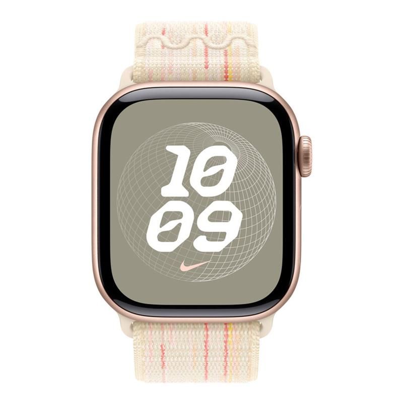 Apple Watch 46mm Starlight/Pink Nike Sport Loop *Vystavený*
