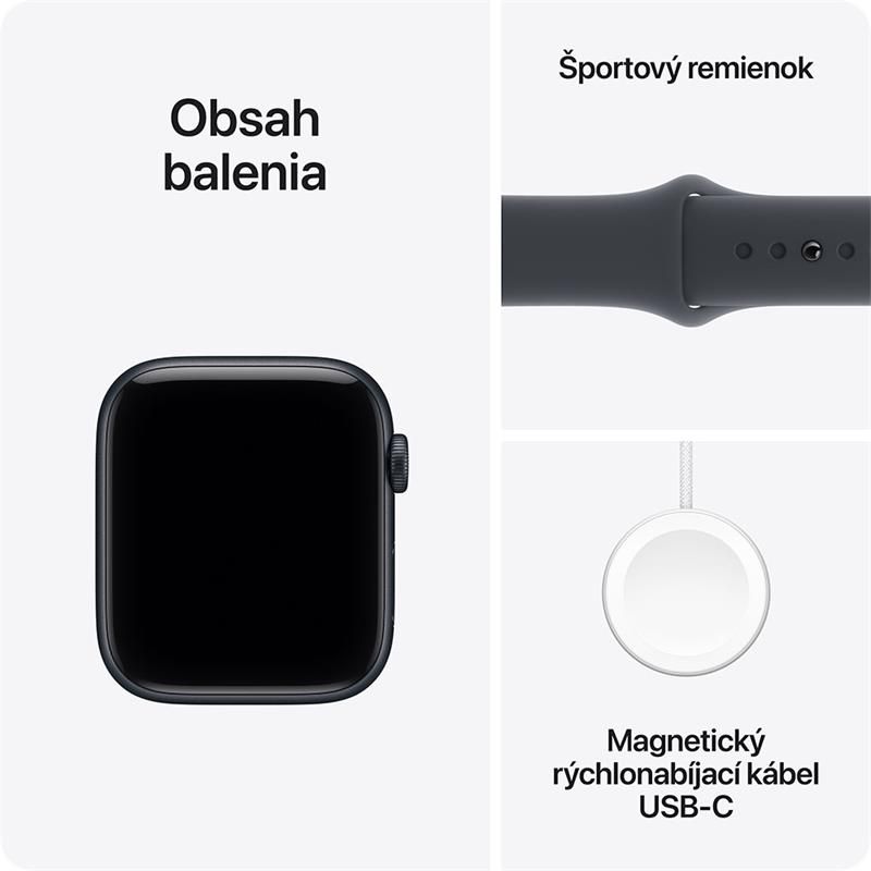 Apple Watch SE 3 GPS 40mm Midnight Aluminium Case with Midnight Sport Band - S/M *Rozbalený*