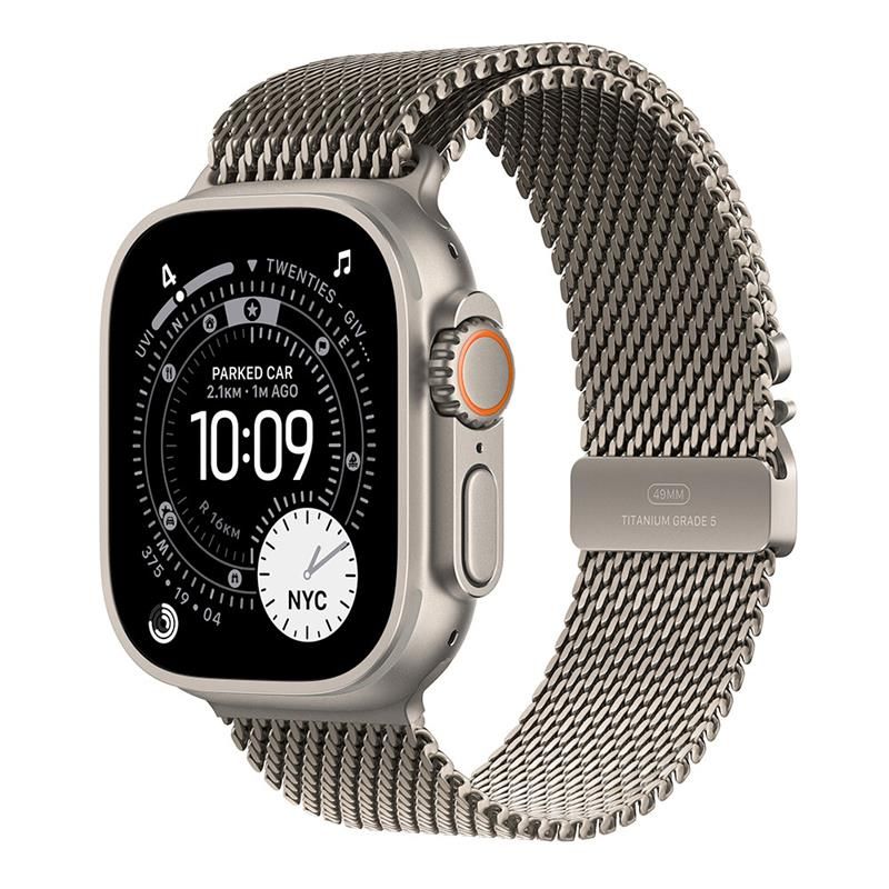 Apple Watch Ultra 3 GPS + Cellular 49mm Natural Titanium Case with Natural Titanium Milanese Loop - Medium *Rozbalený*