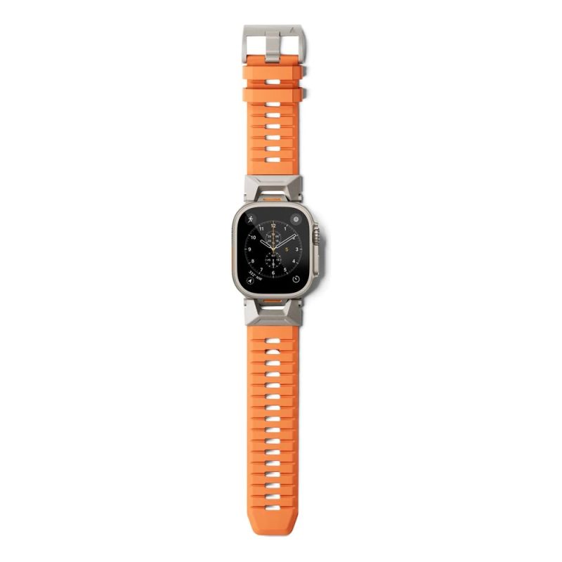 Epico Rubber Pro remienok s nerezovým zapínaním pre Apple Watch 49/46/45/44/42mm - oranžová