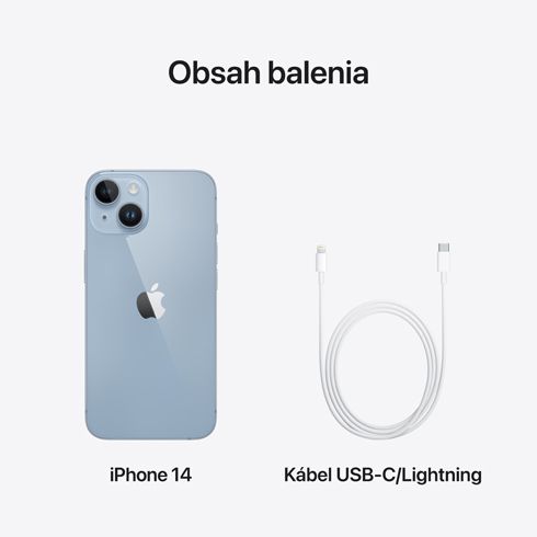 iPhone 14 128 GB modrá *Použitý s DPH - Trieda C*