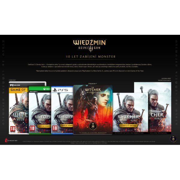 Zaklínač 3: Divoký hon CZ (Kompletná edícia) + 10th Anniversary Steelbook