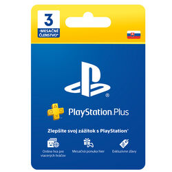 PlayStation Plus Gift Card 3 Month Membership SK na pgs.sk