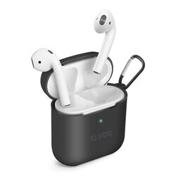 SBS- Silikónové puzdro pre Apple AirPods 1/2, čierne na pgs.sk
