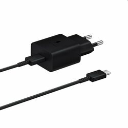 Rýchlonabíjačka Samsung 15 W s USB-C káblom, čierna na pgs.sk