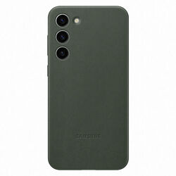 Zadný kryt Leather Cover pre Samsung S23 Plus, zelená na pgs.sk
