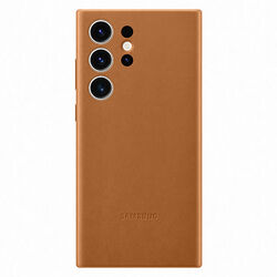 Zadný kryt Leather Cover pre Samsung S23 Ultra, hnedá na pgs.sk