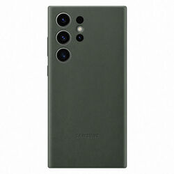 Puzdro Leather Cover pre Samsung S23 Ultra, green na pgs.sk