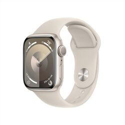 Apple Watch Series 9 GPS 41mm hviezdna biela , hliníkové puzdro so športovým remienkom hviezdna biela - M/L na pgs.sk