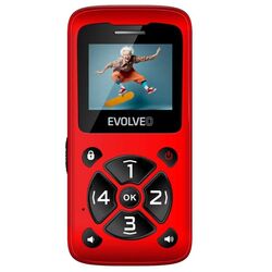 EVOLVEO EasyPhone ID, mobilný telefón pre seniorov, červený na pgs.sk