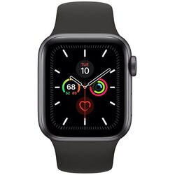 Apple Watch Series 5 GPS, 44mm kozmická sivá Aluminium Case with čierna Sport Band - S/M & M/L na pgs.sk