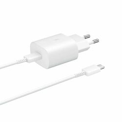 Rýchlonabíjačka Samsung 25 W s USB-C káblom, biela na pgs.sk