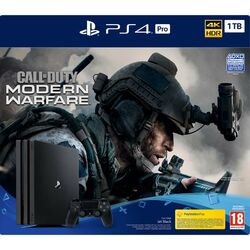 Sony PlayStation 4 Pro 1TB, jet black + Call of Duty: Modern Warfare na pgs.sk