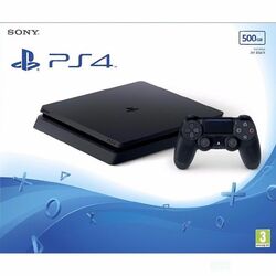 Sony PlayStation 4 Slim 500GB, jet black - BAZÁR (použitý tovar , zmluvná záruka 12 mesiacov) na pgs.sk